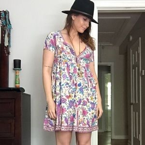 Boho mini dress ✨🌸🌿🌈